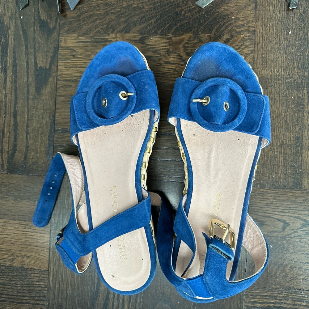 Stuart Weitzman Royal Blue Sandals